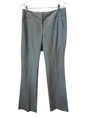 New Ann Taylor Factory Signature Women’s Gray Pinstripe Trousers Size 4 NWT